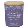 I Will Not Fear Glass Candle