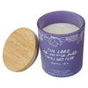 I Will Not Fear Glass Candle