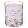 In Loving Memory Glass Candle